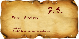 Frei Vivien névjegykártya